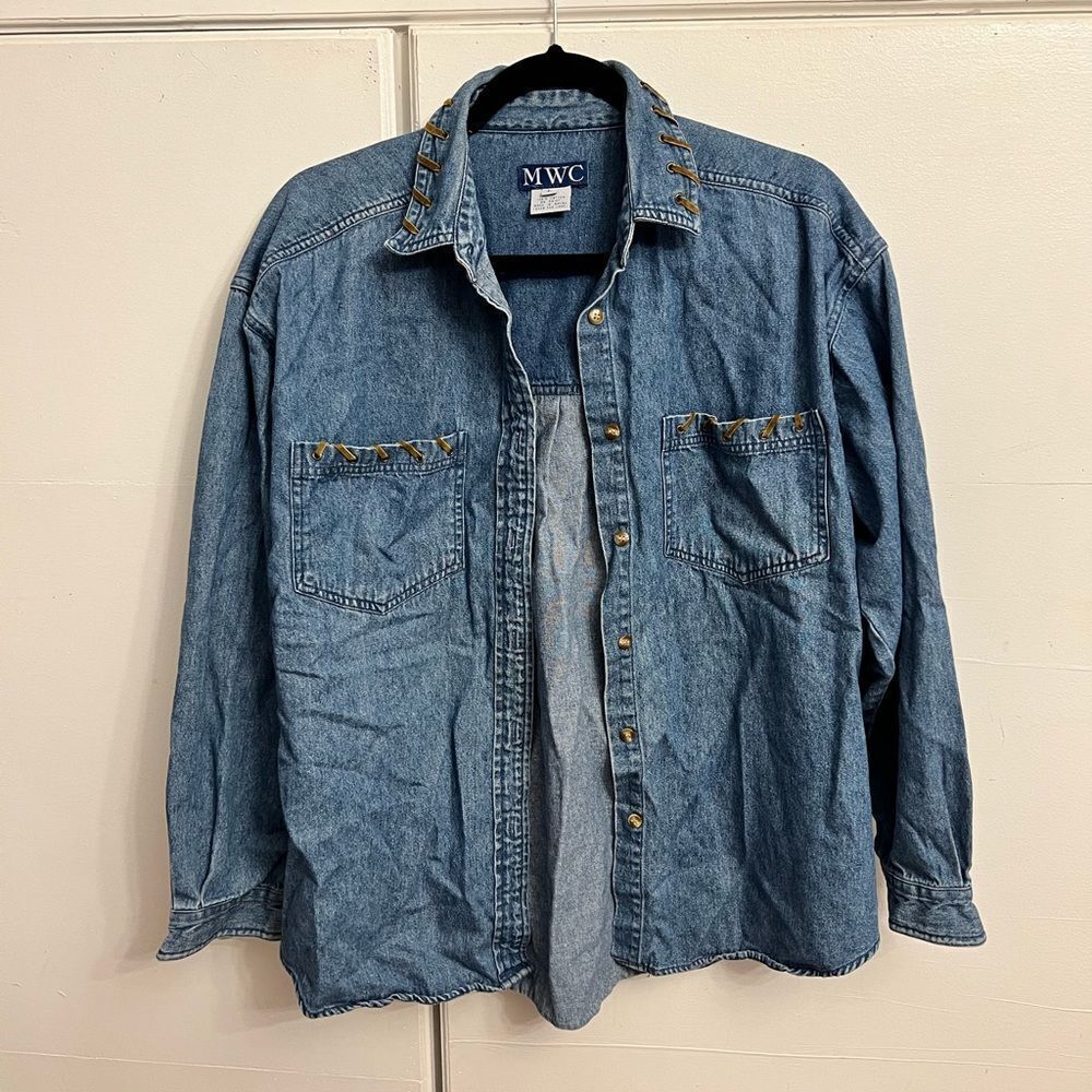 Western Denim Button up shirt - Picture 1 of 4